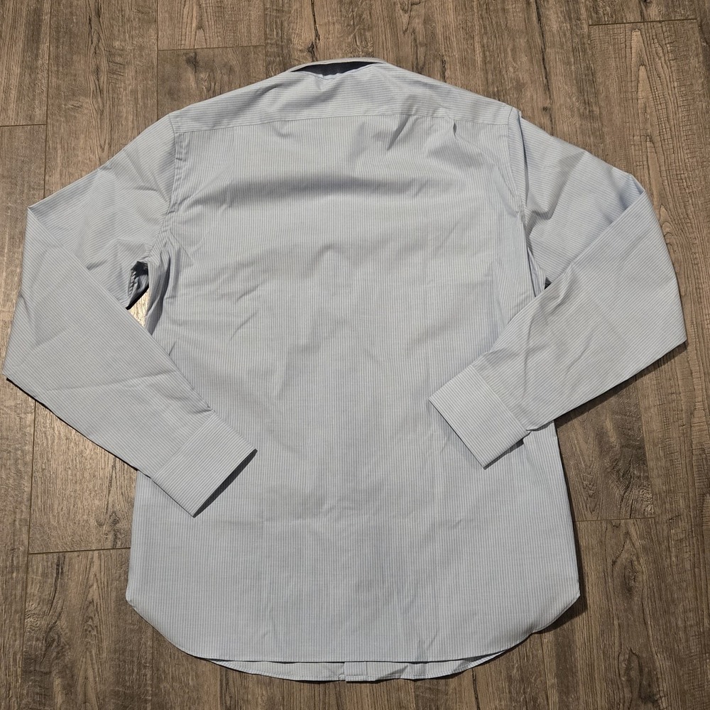 J. Crew Ludlow Dress Shirt Mens 16 Slim Fit Blue White Stripe Button Down NWT - Picture 4 of 6